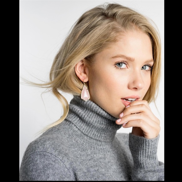 Kendra Scott Carla Gold Drop Earrings - Picture 2 of 3